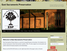 Tablet Screenshot of eastsacpreservation.org